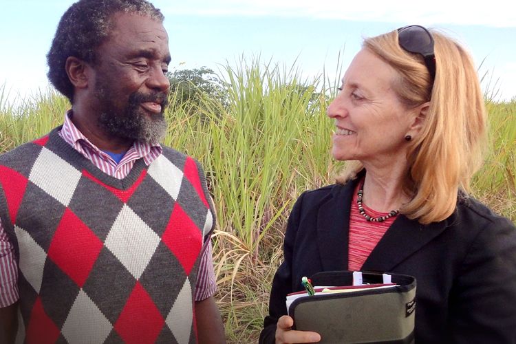 Donna Katzin-founder of Shared Interest with Ruben Mbuyisa Mutha Farms