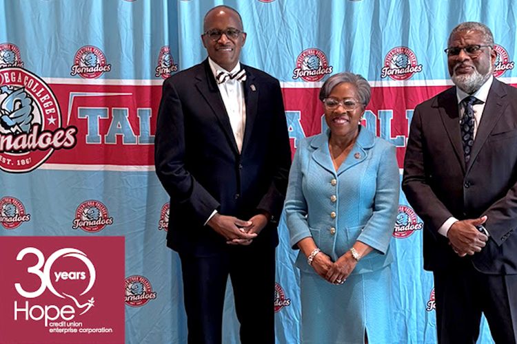 HOPE Credit Union Makes Landmark Investment in Talladega College in AL