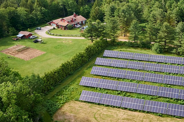 Food Farms and Solar Farms coexisting in Vermont from Kendall Sustainable Infrastructure.