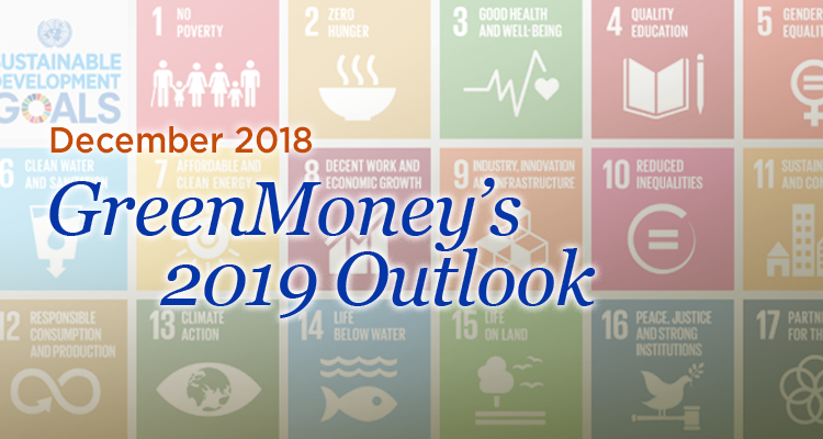 GreenMoney's 2019 Outlook GreenMoney Journal December 2018