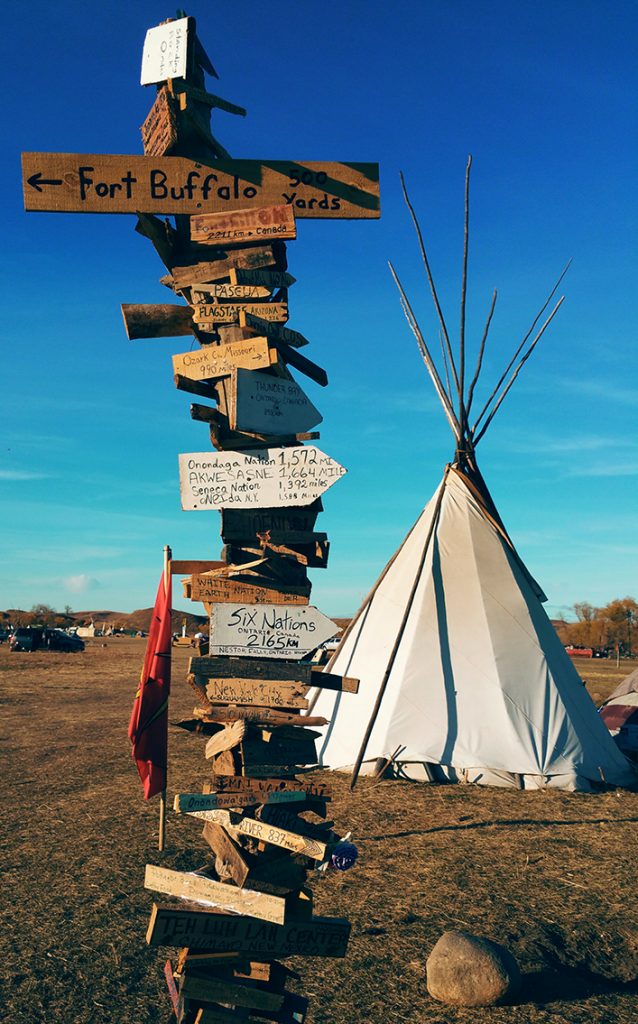 Camp Oceti North Dakota-Wilberta Red Tomahawk