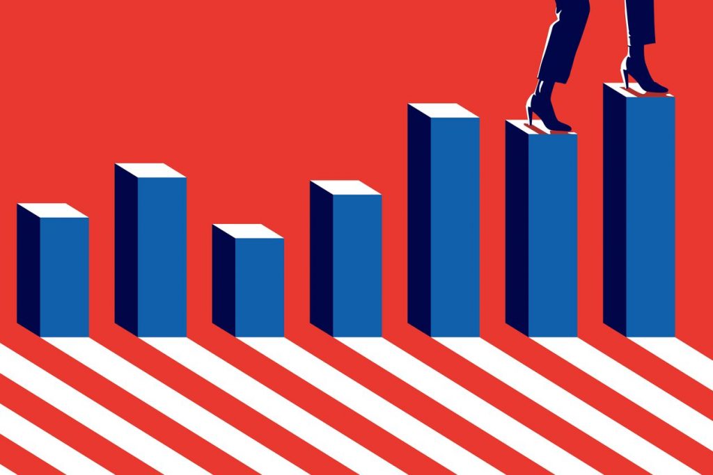 Barron's-Illustration by Charlotte Delarue-100 Women Leading US Finance