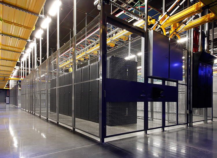Interior of Equinix IBX data center DC12-Wash D.C