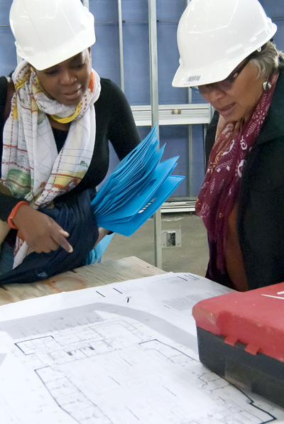 Two Calvert Impact Capital staff members visit Israel Manor Inc. Life Center in NE Washington DC