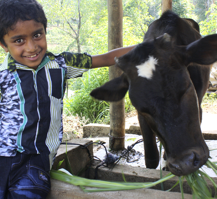 VisionFund-the world's largest Christian microfinance network provides courses on sustainable farming for Indrani clients
