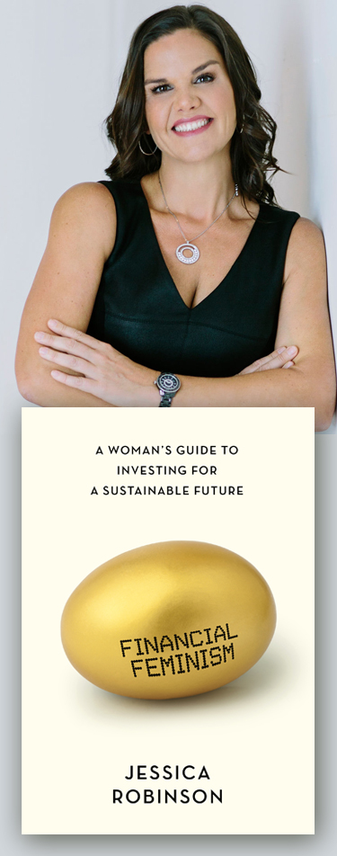 Jessica Robinson and book, Financial Feminism