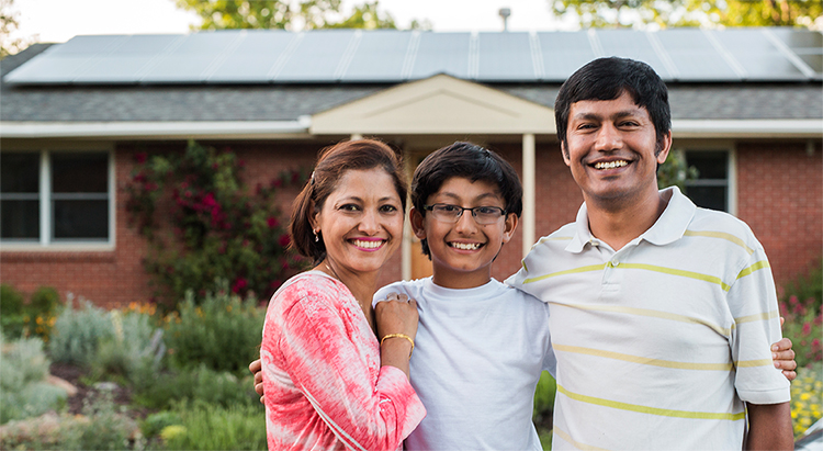 Thapa family solar PV system