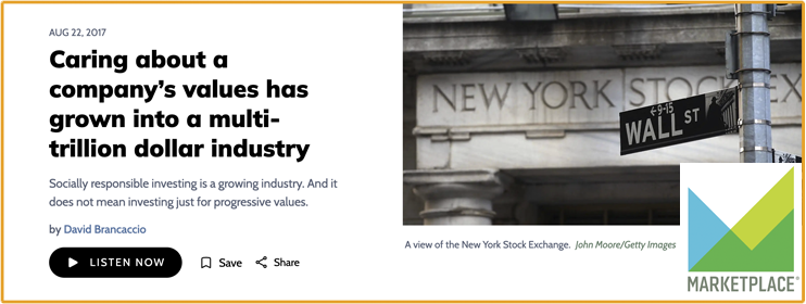 Cliff Feigenbaum on Marketplace with David Brancaccio - August 2017